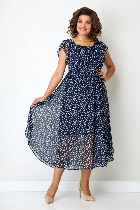 Платье SolomeaLux 782С синий #1