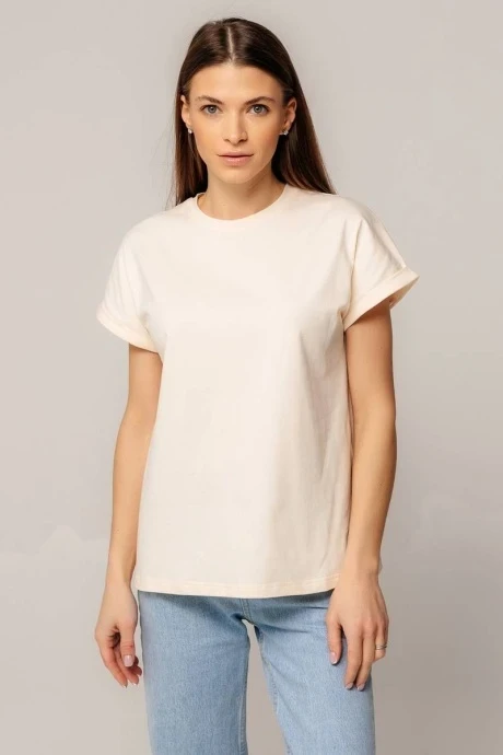 Футболка Romgil ТЗ699ЛХ кремовый #1