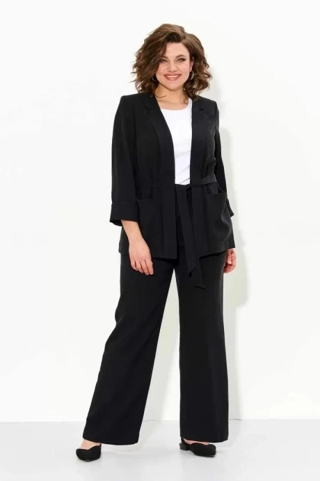 Брючный костюм Ива 1458 черный двойка #1