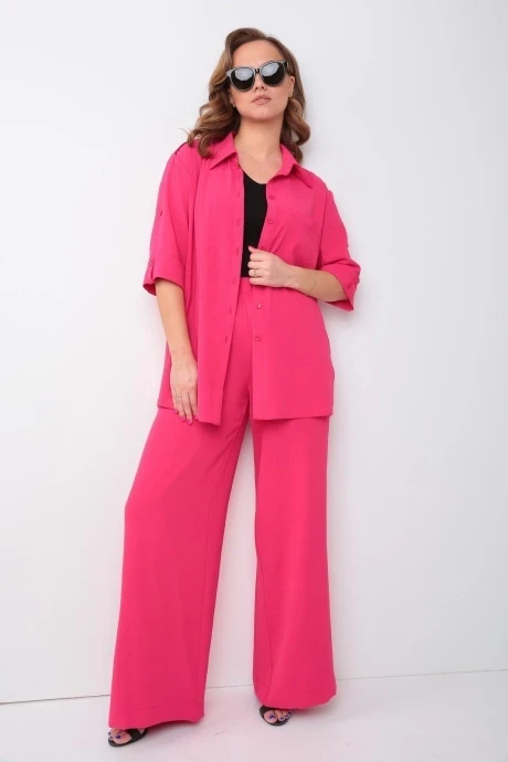 Брючный костюм Andrea Fashion 003 фуксия двойка #1