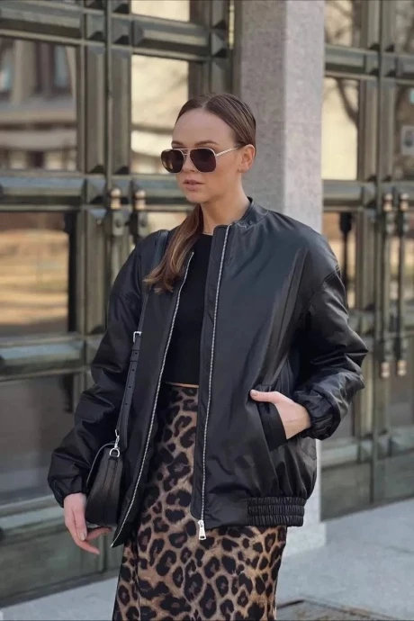 Удлиненный бомбер PUR PUR 11-187 #1