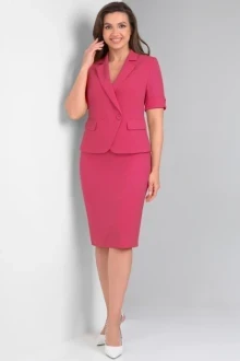 Юбочный костюм LeNata 21117 малиновый двойка