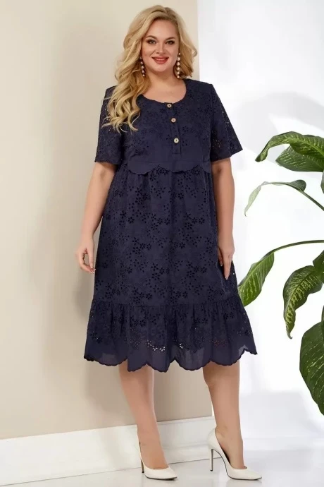 Платье УТИЛЬ AIRA style 824/1 синий #1