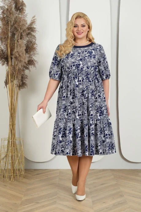 Платье Нинель Шик 5949 розы #1