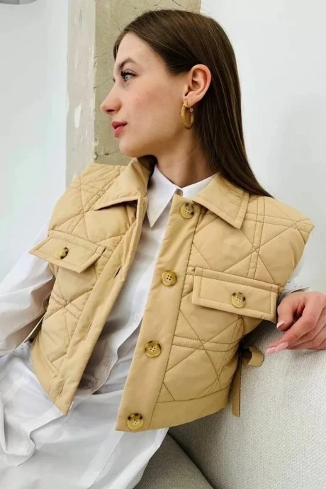 Утеплённая жилетка *Распродажа Davydov 9204 #1