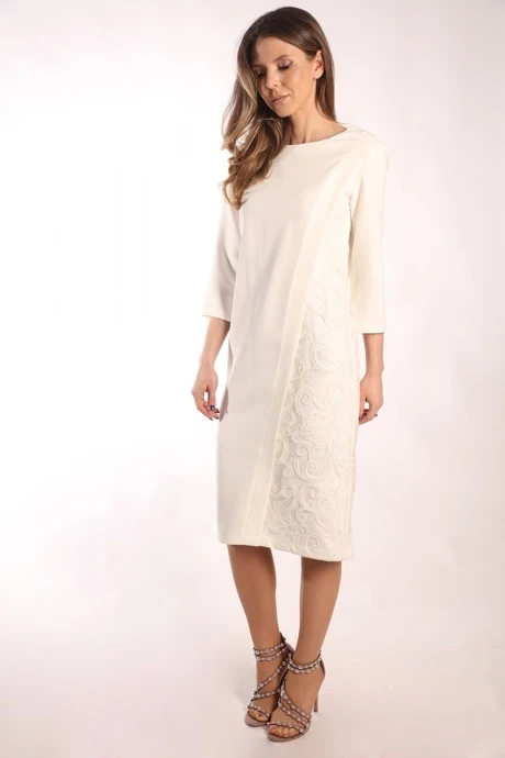 Платье *Распродажа LM ДВ3092 молочный #1