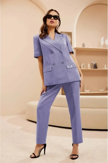 Брючный костюм Lissana 4664 двойка лавандовый #1