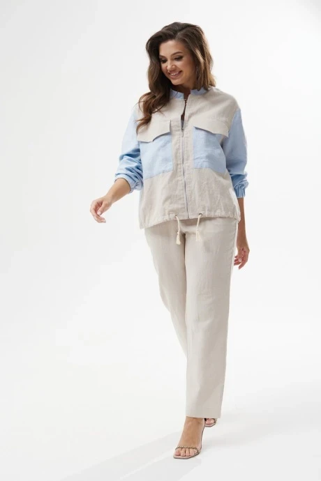 Брючный костюм MALI 723-031 мараньян двойка #1