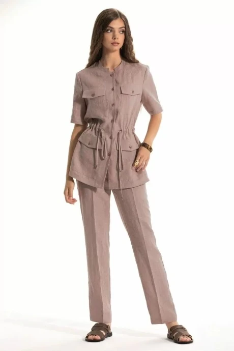 Брючный костюм Golden Valley 6533 коричневый двойка #1