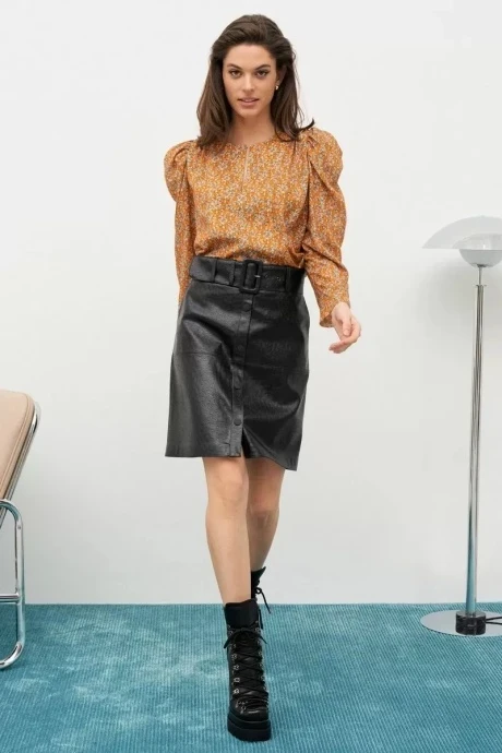 Блузка Colors of PAPAYA 1657 оранжевый+принт #1