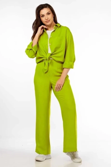 Брючный костюм Vilena Fashion 878 лайм двойка #1
