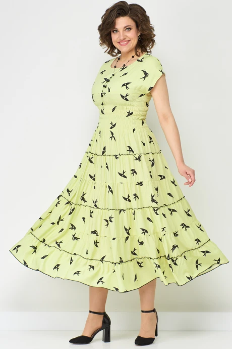 Платье SolomeaLux 947D желтый #1