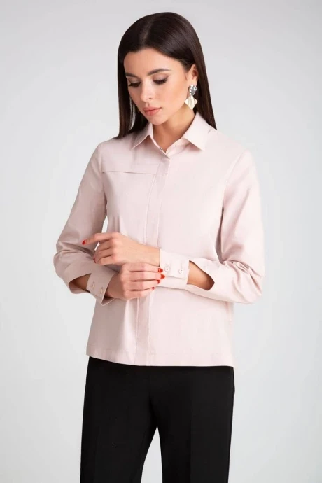 Рубашка IVARI 418/1 пудра #1