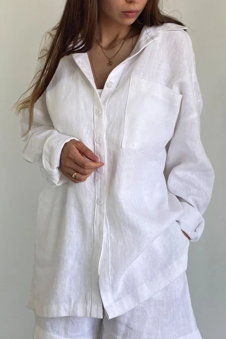 Костюм с шортами Mirolia 1167 Белый двойка #1