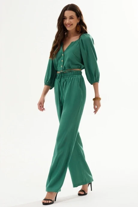 Брючный костюм ЛаКона 11511 морской зеленый двойка #1