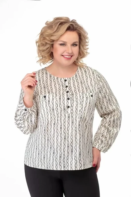 Блузка СлавияЭлит М466 молочная #1