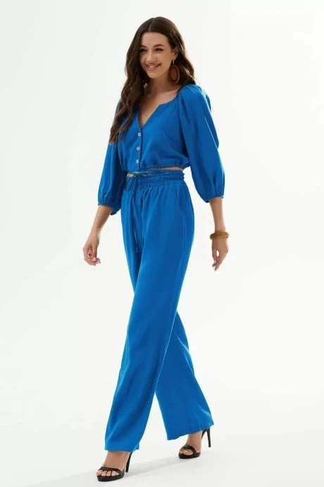 Брючный костюм ЛаКона 11511 василек двойка #1