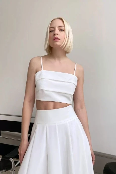 Топ HELEN BIRCH T006 молочный #1