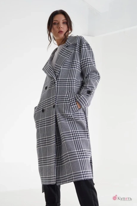 Пальто *Распродажа MALI 521-103 клетка #1