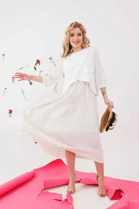 Платье NikVa н276-10 ваниль #1