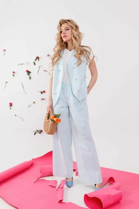 Брюки NikVa н348-3 голубой #1