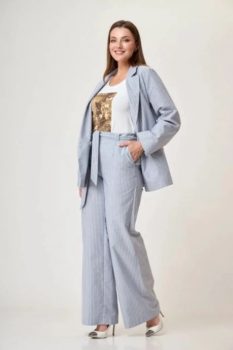 Брюки Anelli 1299.2 полоска перламутр #1