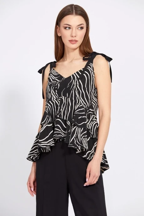 Топ EOLA 2437 черный с рисунком #1