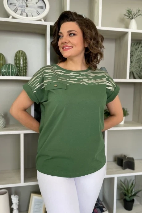 Футболка Rumoda 2135 зеленый кор.рук #1