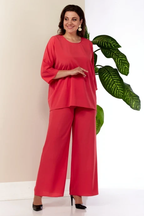 Брючный костюм Anastasia 1010 коралл двойка #1
