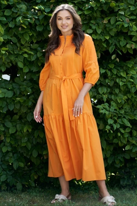 Длинное хлопковое платье ANDINA CITY 8011-23 #1