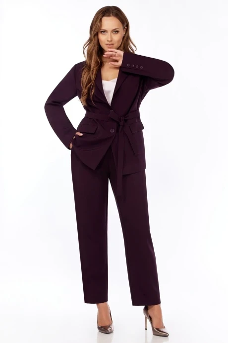 Брючный костюм ЛаКона 11535 ежевика двойка #1