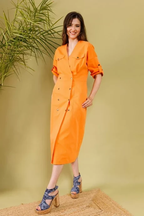 Платье NikVa н362-1 оранжевый #1