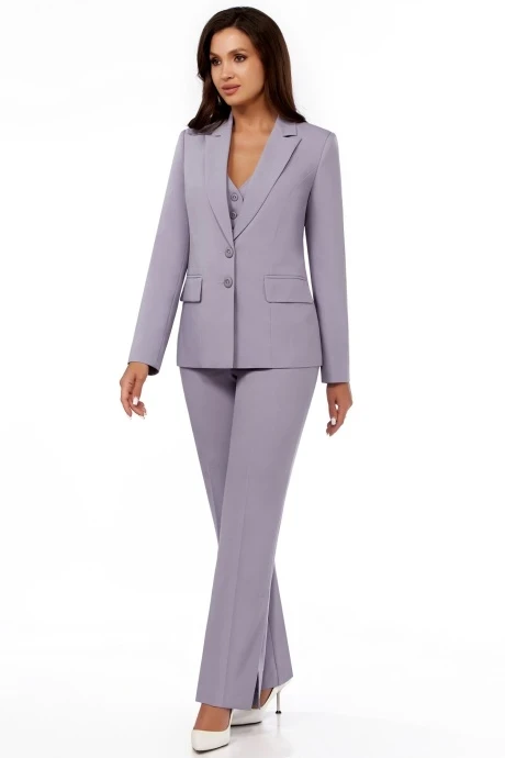Брючный костюм ЛаКона 11533 светло-серый двойка #1