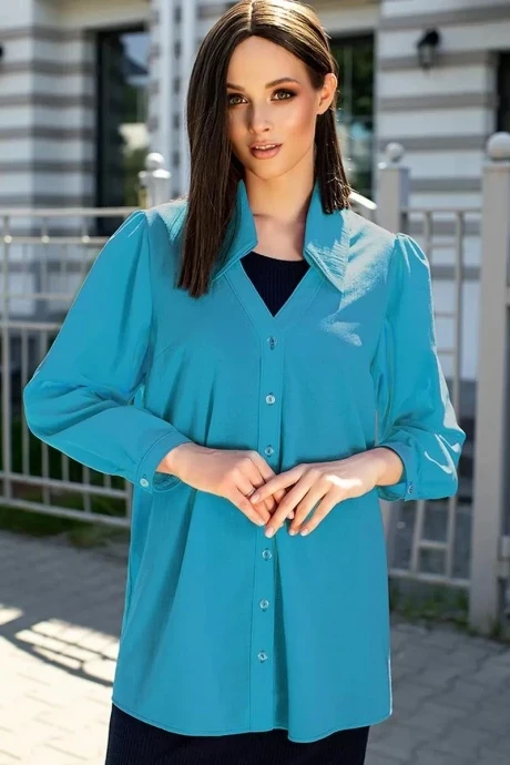 Блузка Diva 1605 бирюза #1