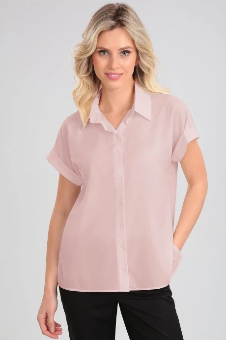 Рубашка *Распродажа LeNata 12279 пудра #1