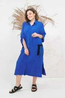 Платье OVERYOU 105 васильковый