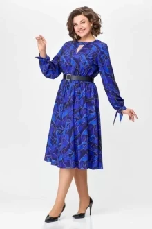 Платье из вискозы Swallow 679.2 Ярко-синий малахит