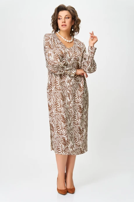 Платье Swallow 663 Принт «зебра рыжая» #1