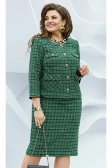 Юбочный костюм Vittoria Queen 19093 диз.клетка зеленый двойка