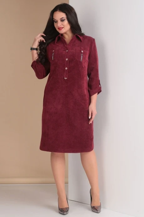 Платье Тэнси 258а марсала #1