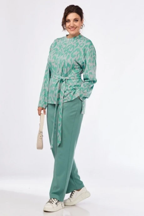 Джемпер (кофта) INVITE 1057/1 серо-мятный #1