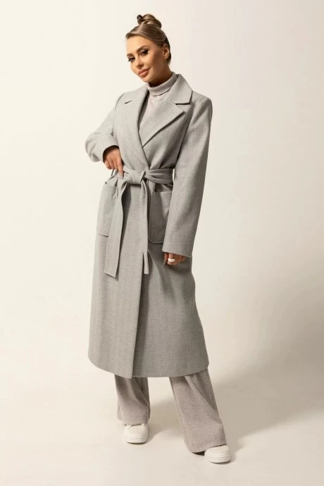 Двубортное пальто Golden Valley 7149 серый #1