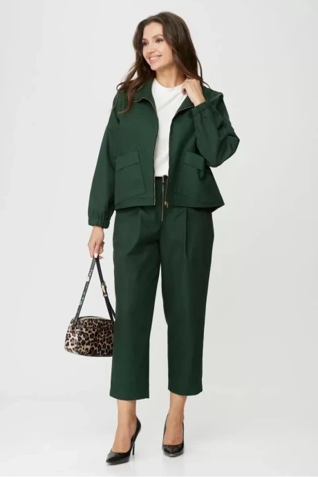 Джинсовый брючный костюм Michel Chic 1351 зеленый двойка #1