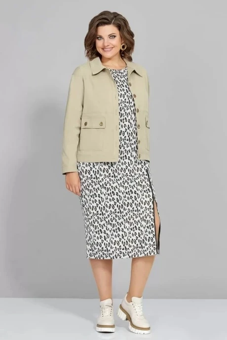 Костюм с платьем Mira Fashion 5296-2 двойка #1