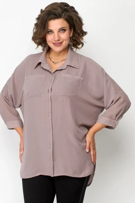 Блузка SolomeaLux 869 кофе #1