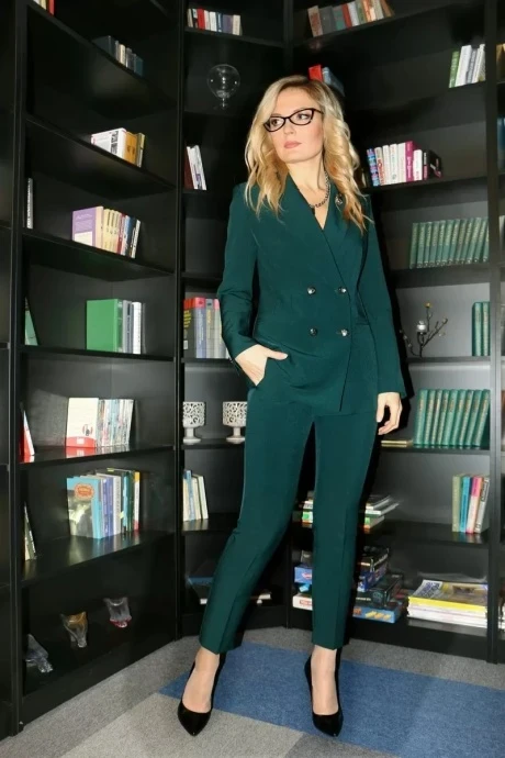 Брючный костюм Azzara 928Ц изумруд двойка #1