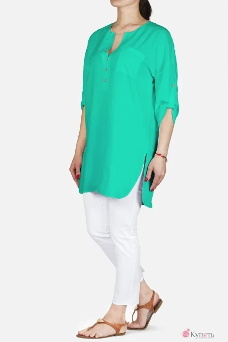 Туника *Распродажа Mirolia 579 бирюза #1
