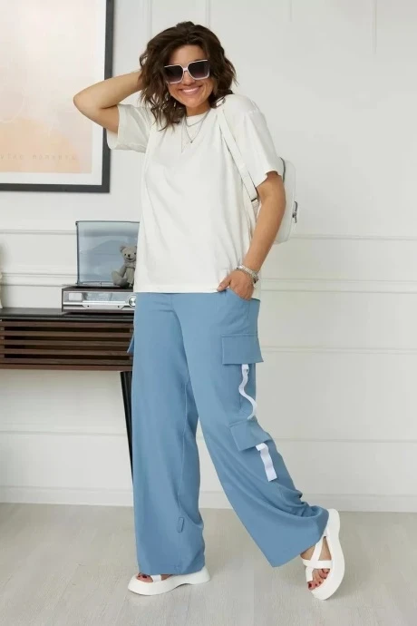 Брюки *Распродажа BegiModa 6028 топаз #1