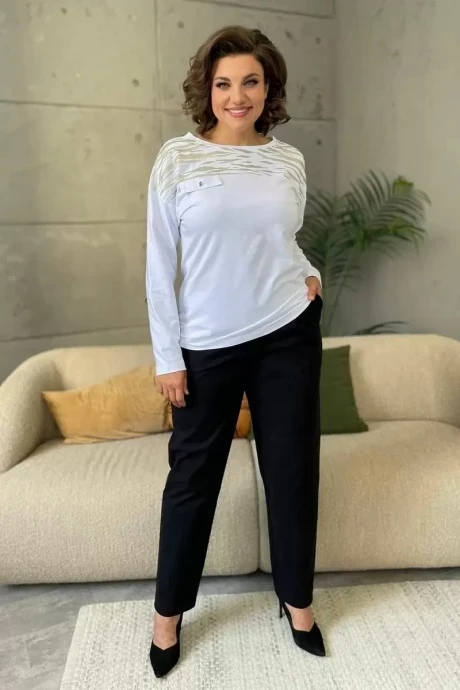 Блузка Rumoda 2135 белый дл.р #1