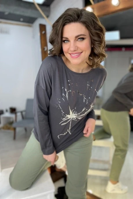 Джемпер (кофта) *Распродажа Rumoda 2063 графит #1